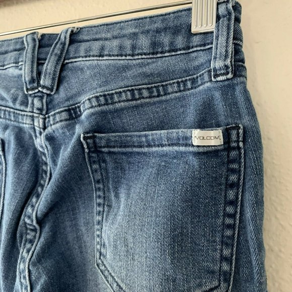 volcom brand jeans liberator legging ankle fit blue size 0 - Picture 5 of 11